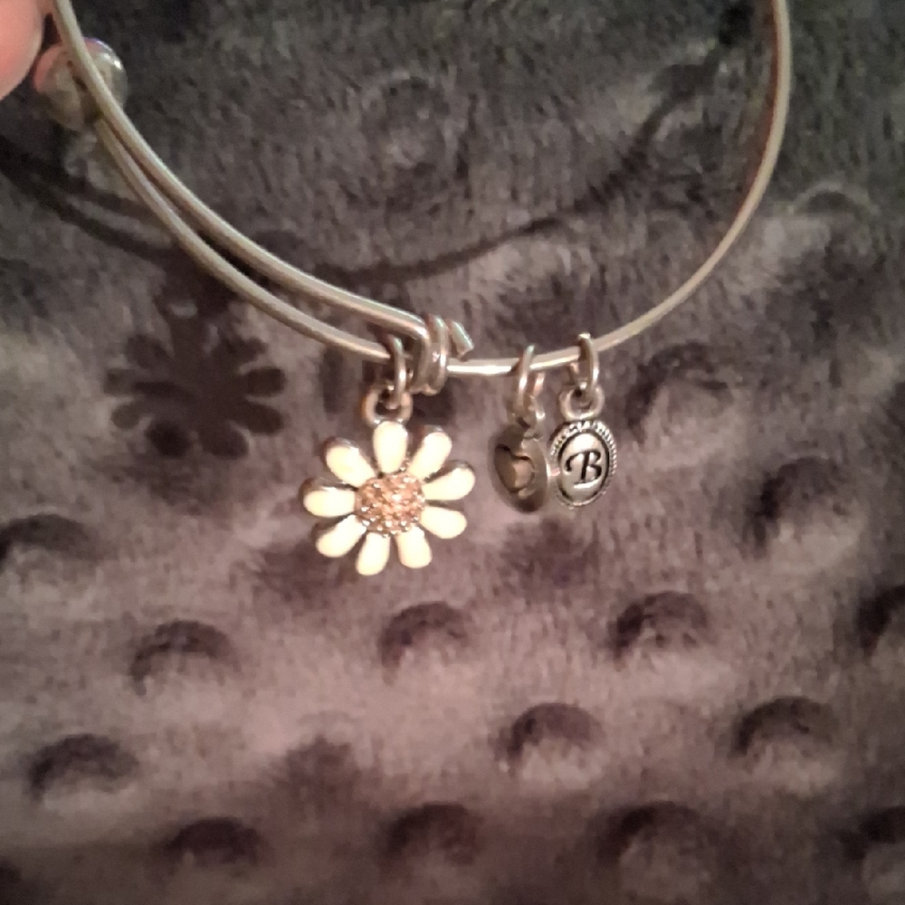 Brighton Silver and White Charm Bracelet